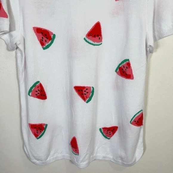 TALBOTS | BEADED WATERMELON SHORT SLEEVE TEE - Picture 10 of 13